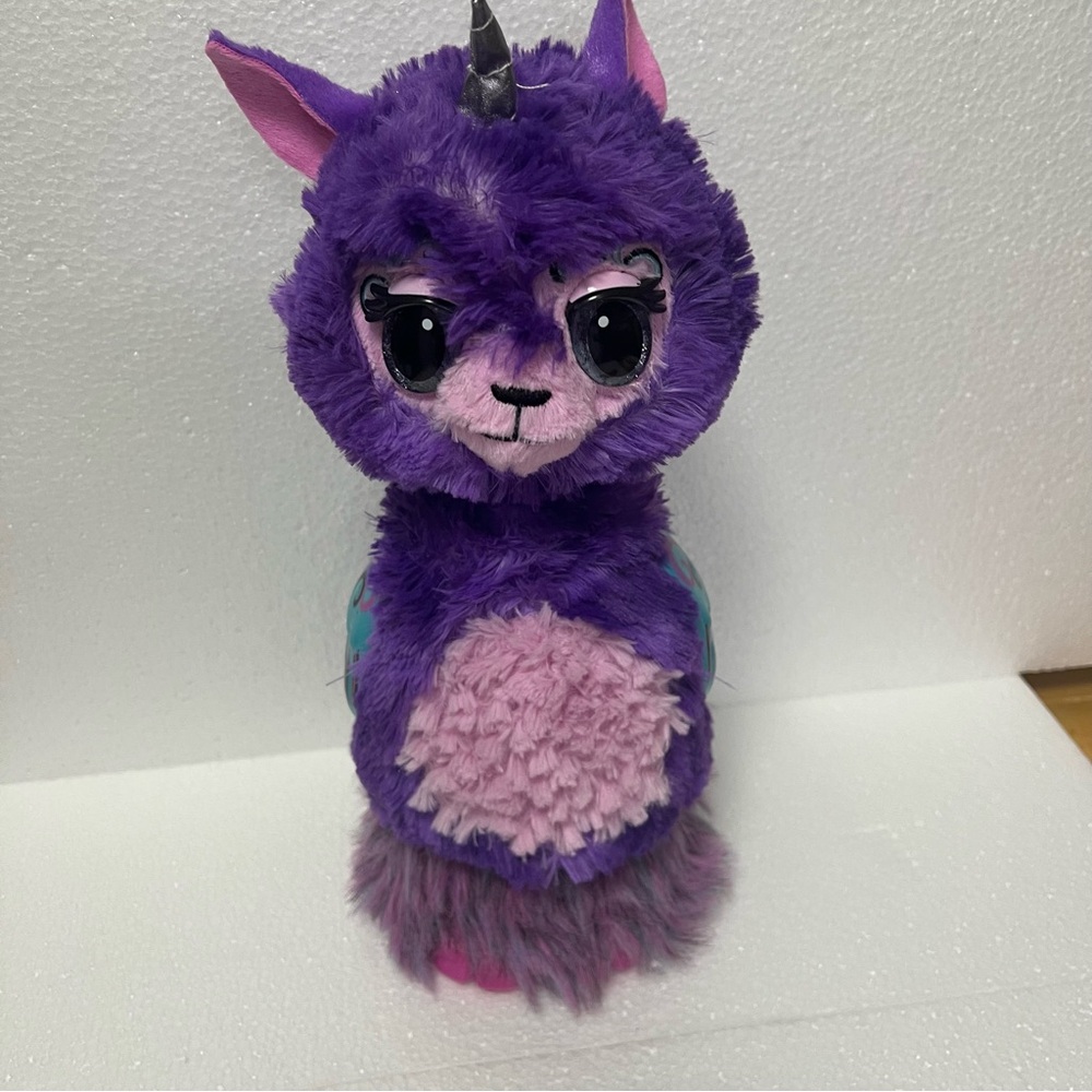 LLAMACORN Hatchanimal WOW Interactive Growing Toy Stuffed Animal